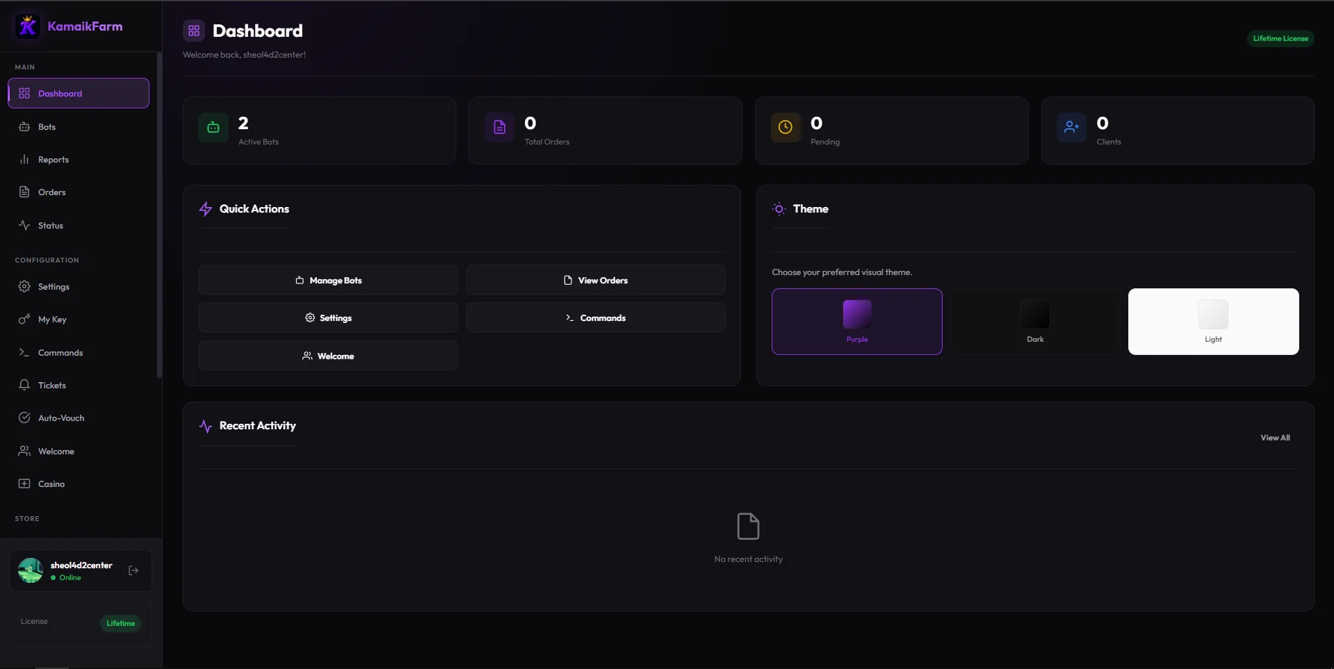 KamaikFarm Web Dashboard